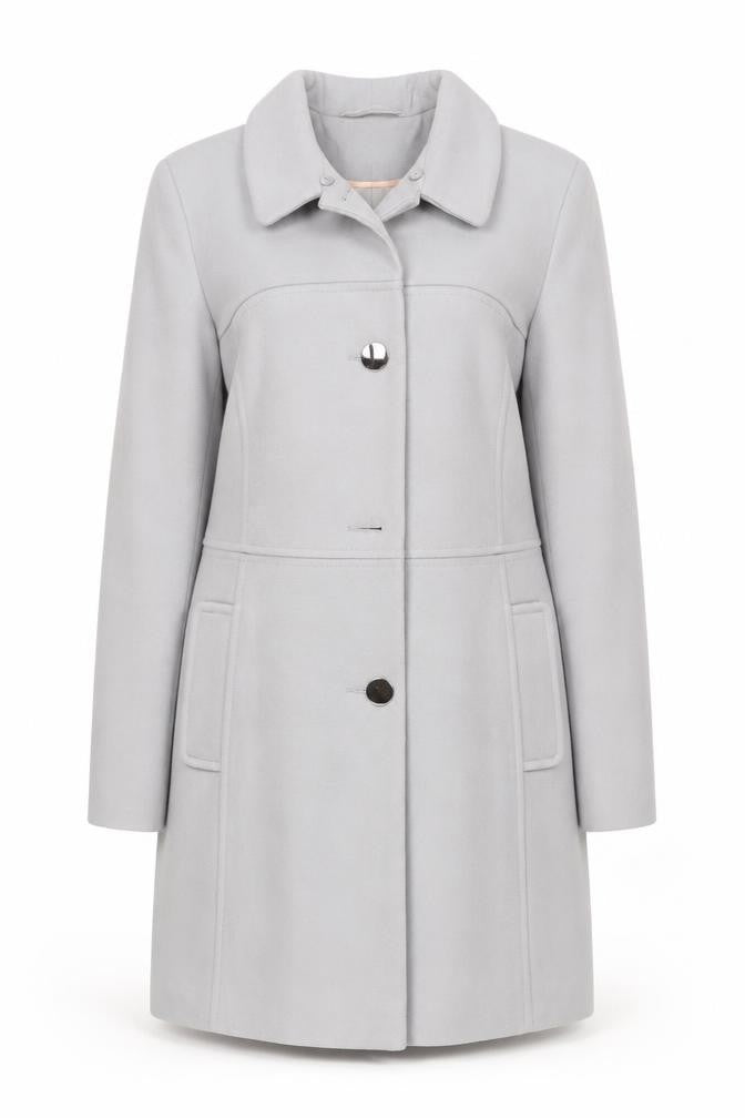 Oasis Women's Grey Overcoat Size L - Autumn Winter