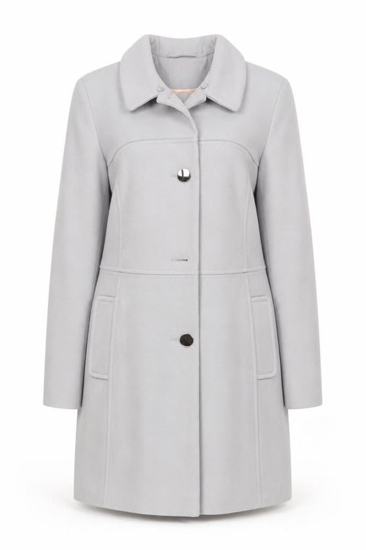 Oasis Women's Grey Overcoat Size L - Autumn Winter