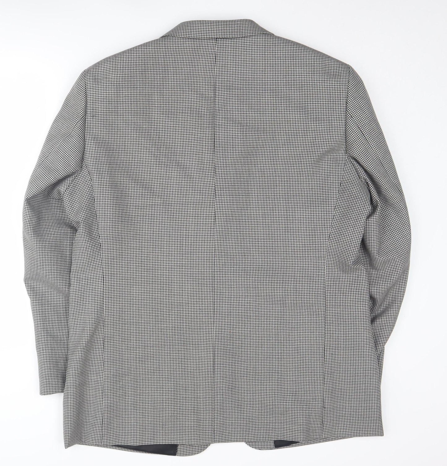 Charlton Gray Men's Black Check 46 Regular Suit Jacket