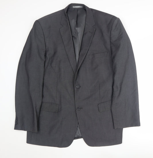 Jack Reid Men's Grey Suit Jacket 46 Regular Business