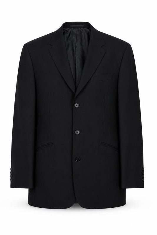 Next Men's Black Blazer 38R Notch Lapel Formal Jacket