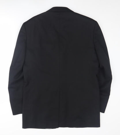 Next Men's Black Blazer 38R Notch Lapel Formal Jacket
