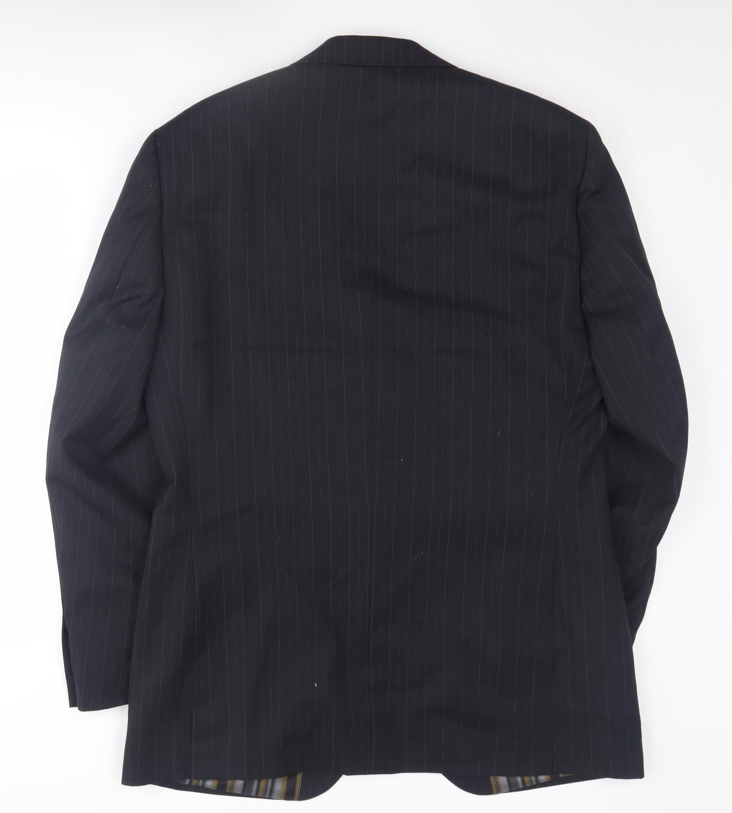 Greenwoods Elite Men's Black Striped Suit Jacket 38R