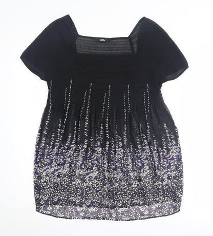 Marks & Spencer Women's Black Floral Blouse