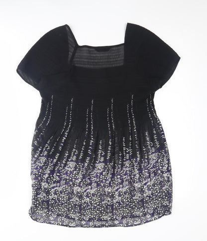 Marks & Spencer Women's Black Floral Blouse