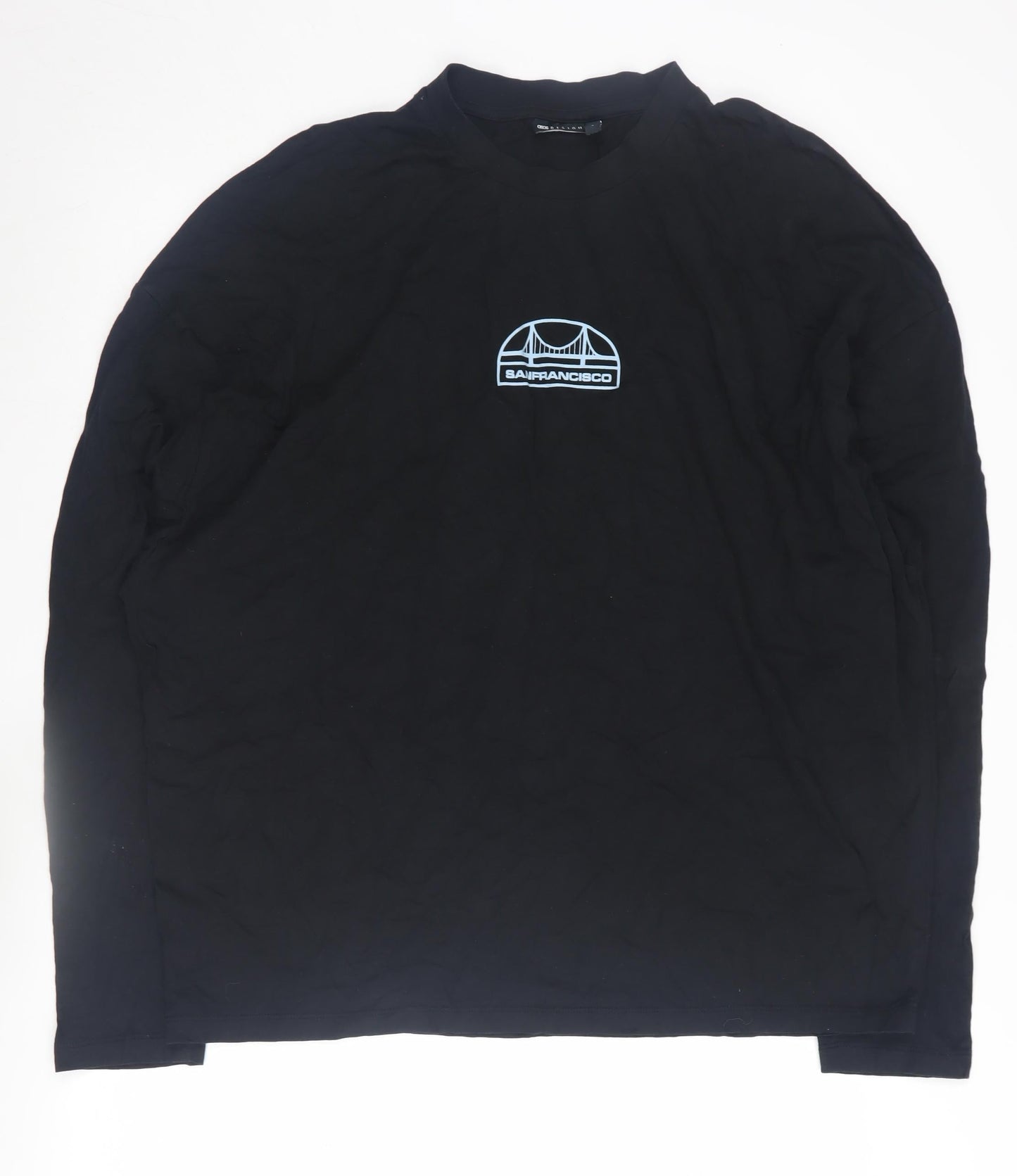 ASOS DESIGN Black Long Sleeve T-Shirt M - San Francisco