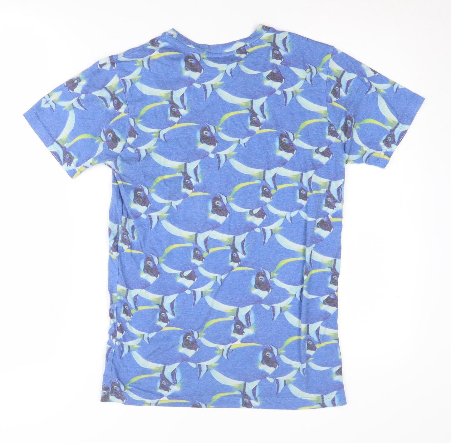 ASOS Unisex Blue Graphic Print T-Shirt XS