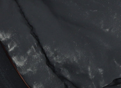 Close-up detail of Only Women's Black Long Hooded Padded Waistcoat S