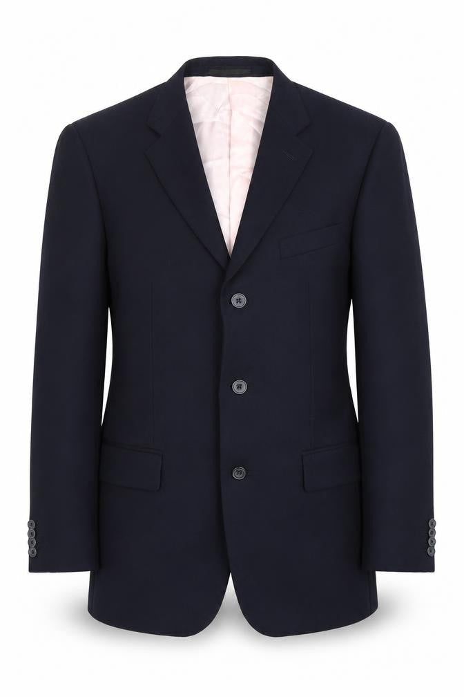 T.M. Lewin Men's Blue Wool Blazer - Size 39R