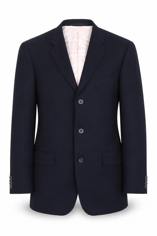 T.M. Lewin Men's Blue Wool Blazer - Size 39R