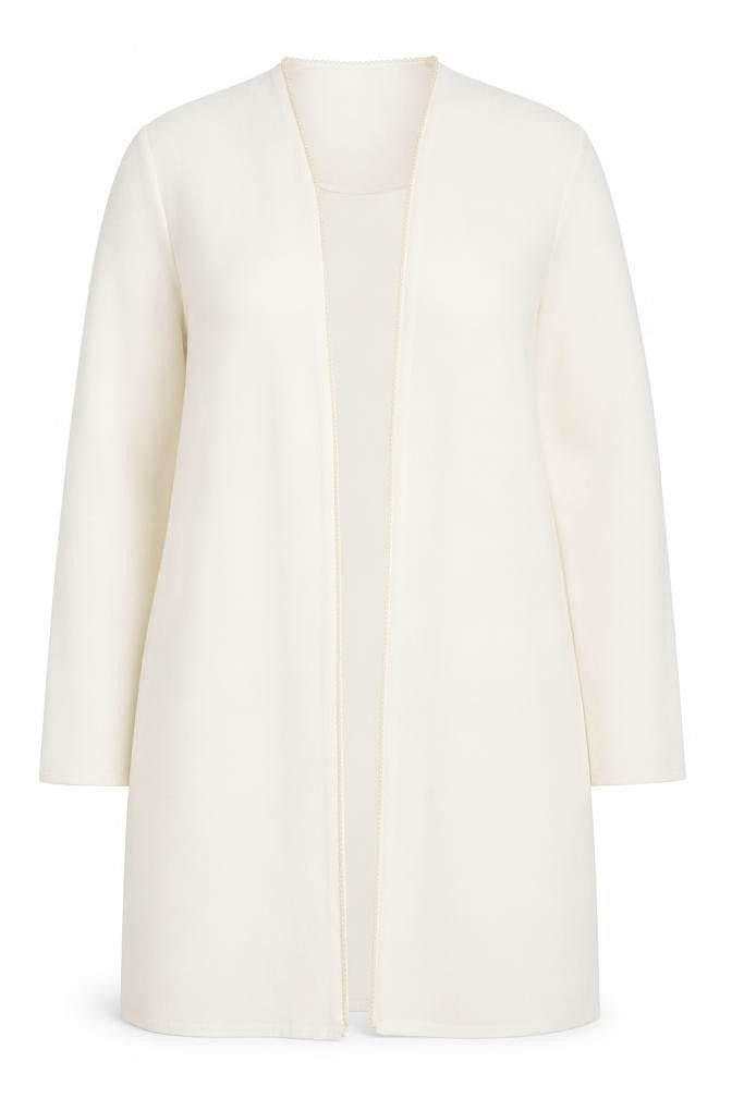 Windsmoor Women's Ivory Coat Size 12 Long Sleeve