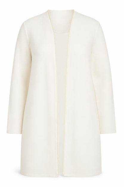 Windsmoor Women's Ivory Coat Size 12 Long Sleeve