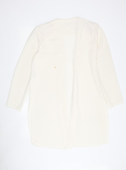 Windsmoor Women's Ivory Coat Size 12 Long Sleeve