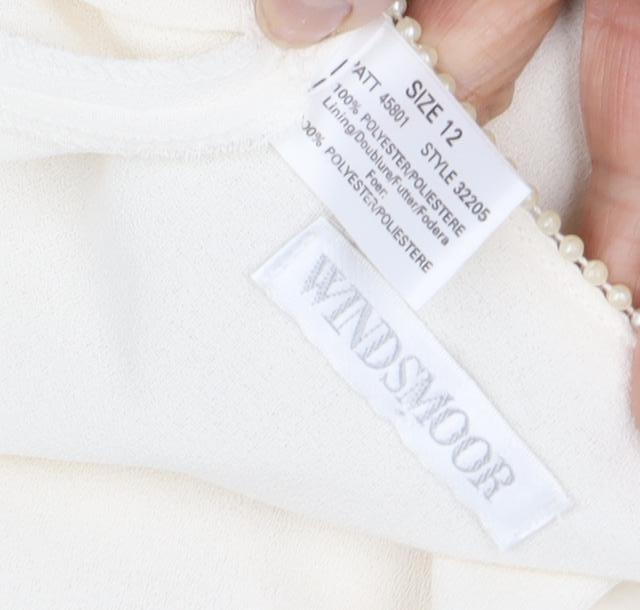 Windsmoor Women's Ivory Coat Size 12 Long Sleeve