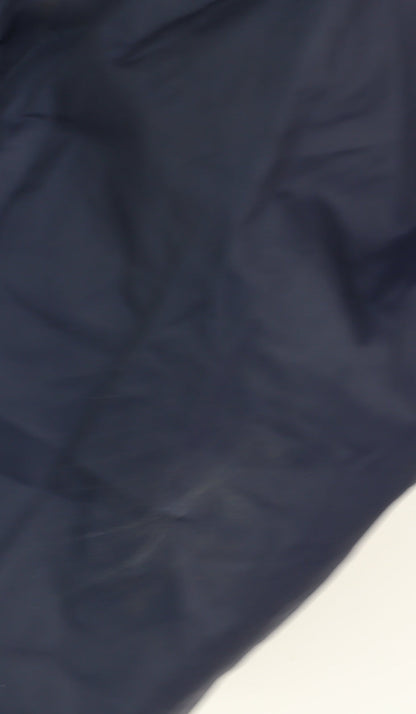 Additional view of Quechua boys’ blue rain trousers, size 12, for hiking