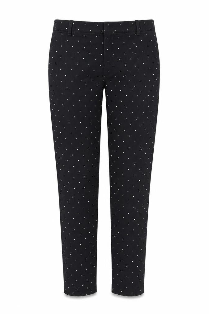 GAP Women's Black Polka Dot Skinny Ankle Trousers