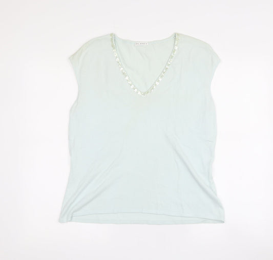Planet Green Sequin V-Neck Sleeveless Top - Women's L