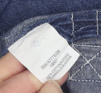 Brand and care label for Adams Jeans girls’ blue casual shirt 7 years - denim look