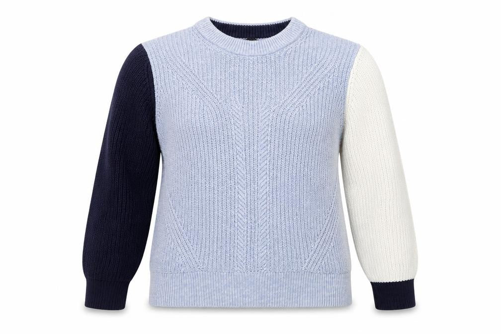 Marks & Spencer Women's Blue Crew Neck Pullover Jumper L