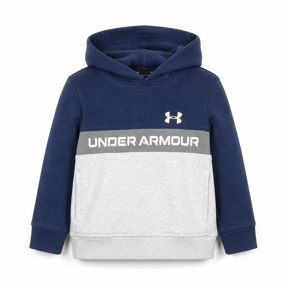 Under Armour Boys Blue Grey Pullover Hoodie 3-4 Years