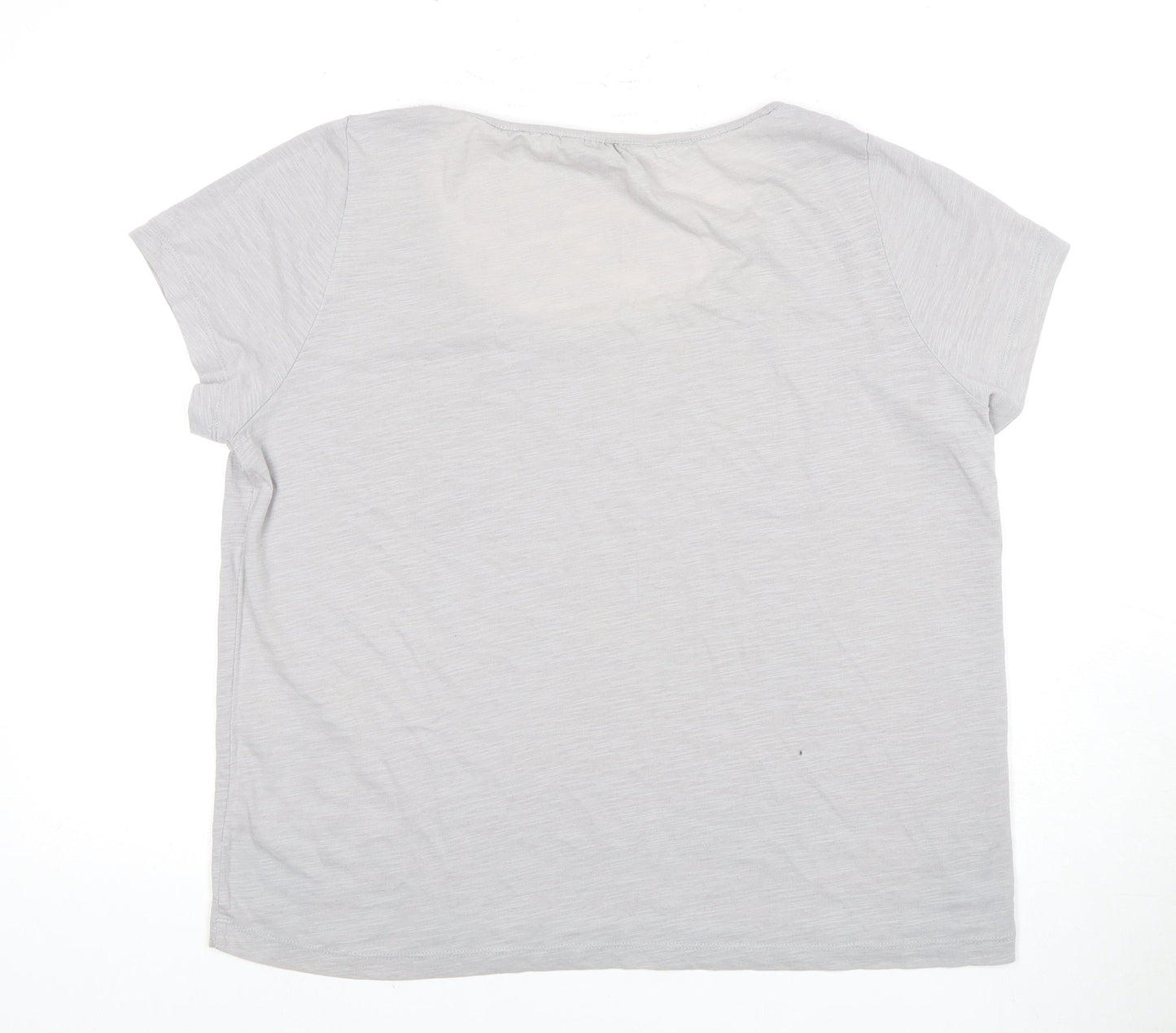 Crew Clothing Co. Women's Grey T-Shirt Size 16