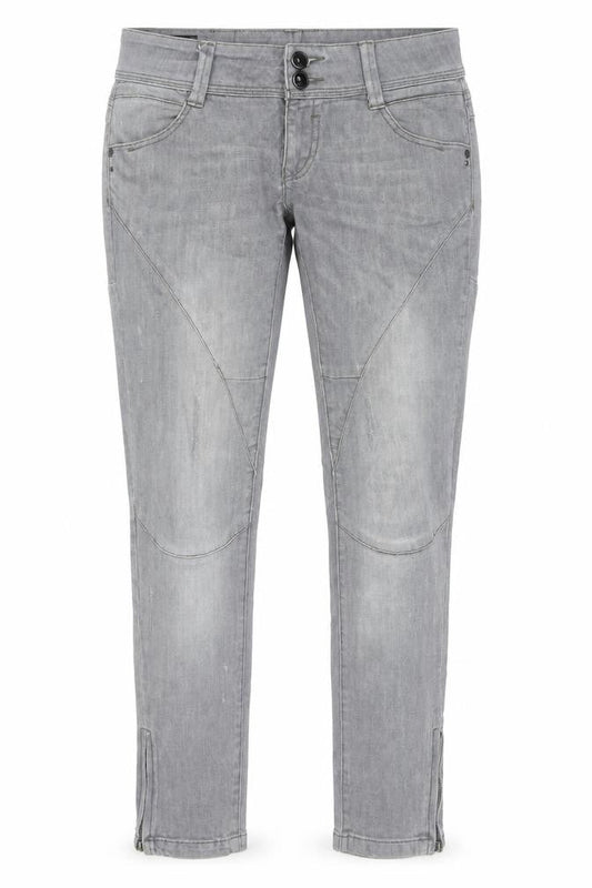 Dutch Women's Grey Skinny Jeans Size 30 with Ankle Zip