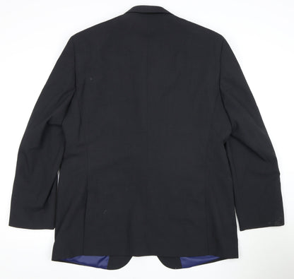 Greenwoods Men Black Blazer Regular Fit 44