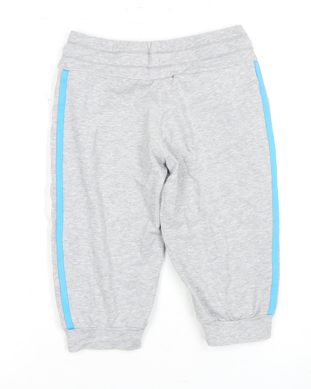 Back view of Adidas girls’ grey athletic shorts 7-8 years