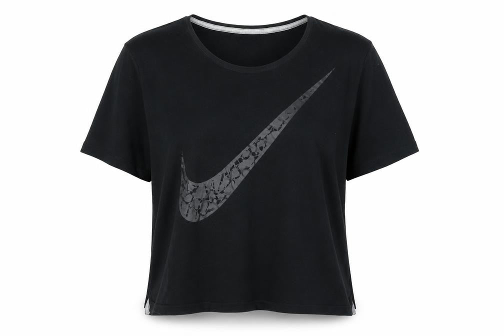 Nike Women's Black Crew Neck T-Shirt Size M Casual Wear