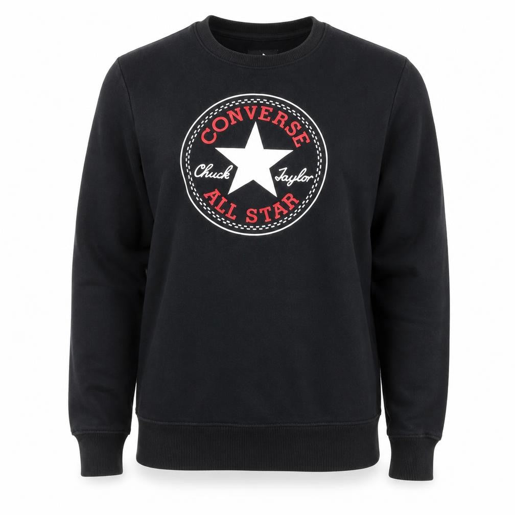 Converse Boys' Black XL Graphic Pullover Sweatshirt