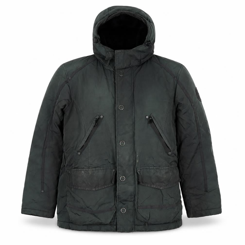 Strellson Men's Green Hooded Winter Jacket Size 48
