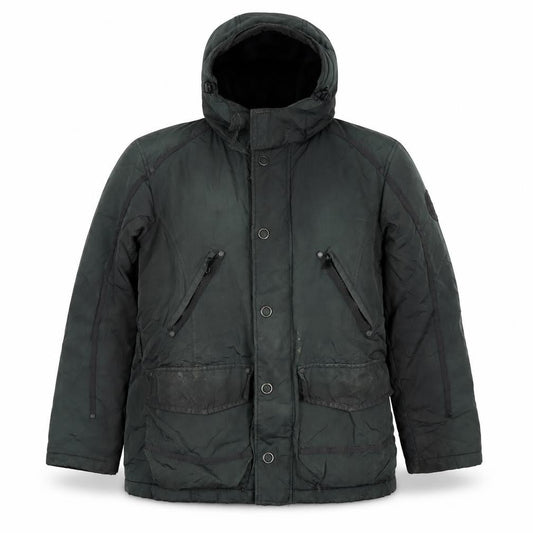 Strellson Men's Green Hooded Winter Jacket Size 48