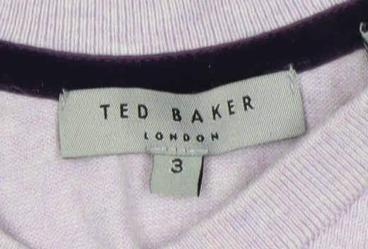 Ted Baker Men's Pink V-Neck Pullover Jumper M