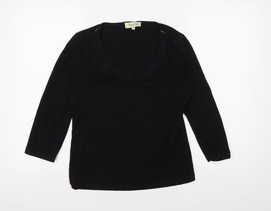 Viyella Women's Black 3/4 Sleeve T-Shirt M