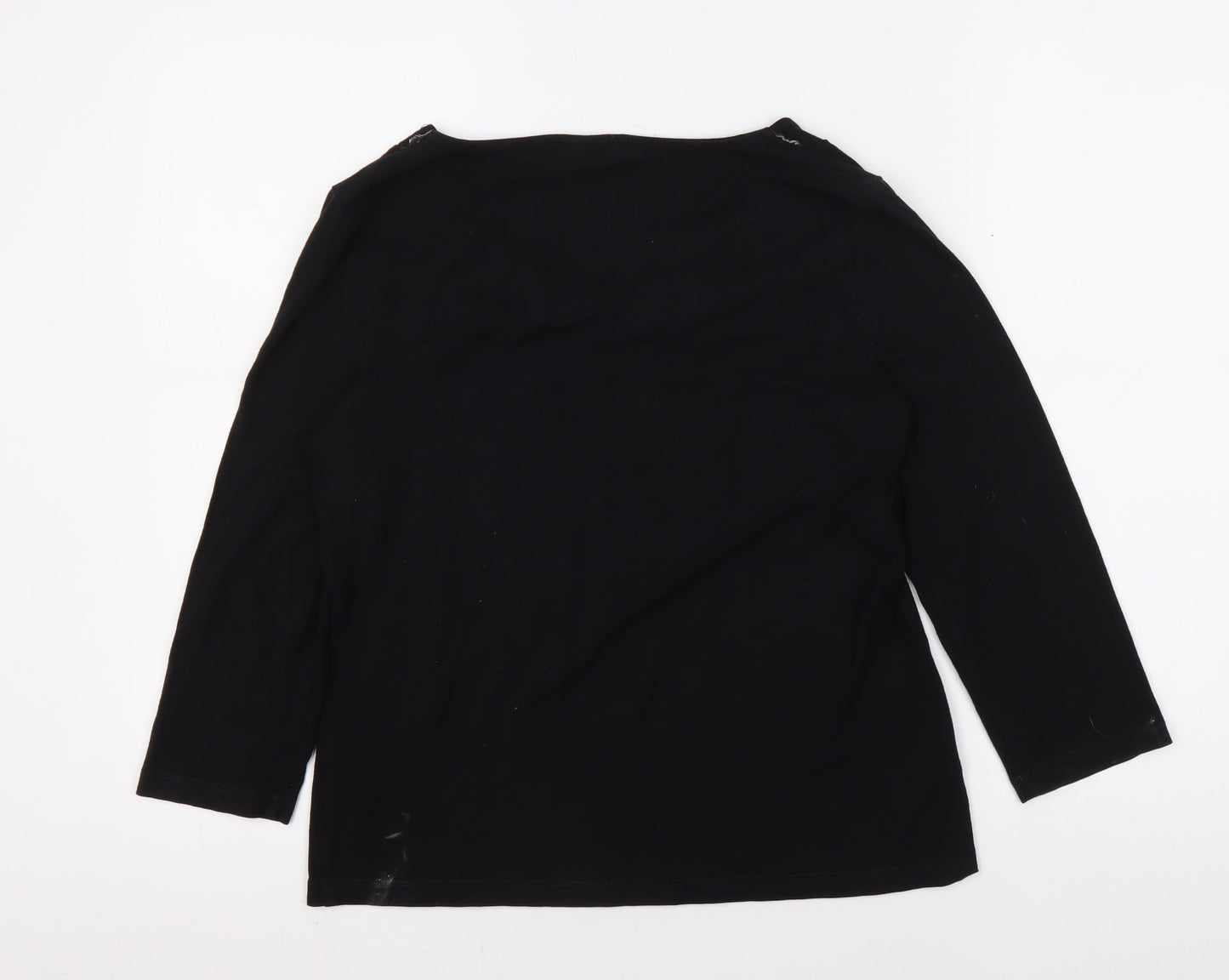 Viyella Women's Black 3/4 Sleeve T-Shirt M