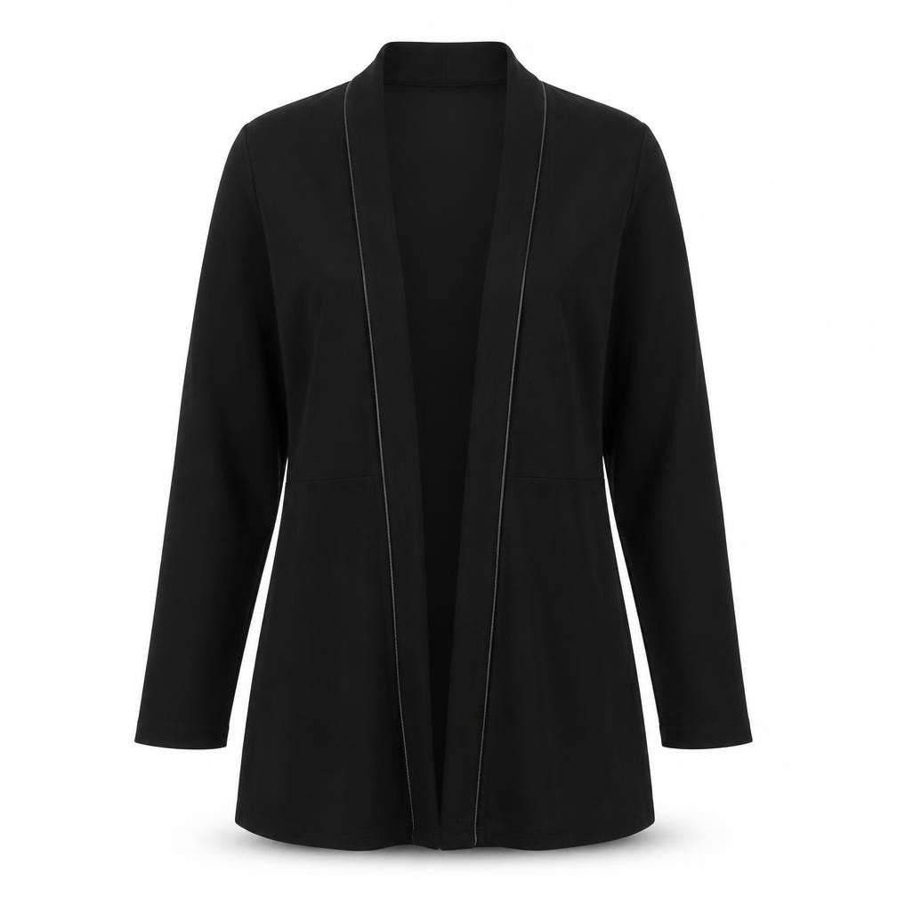 Viyella Women's Black Jacket - Medium, Long Sleeve