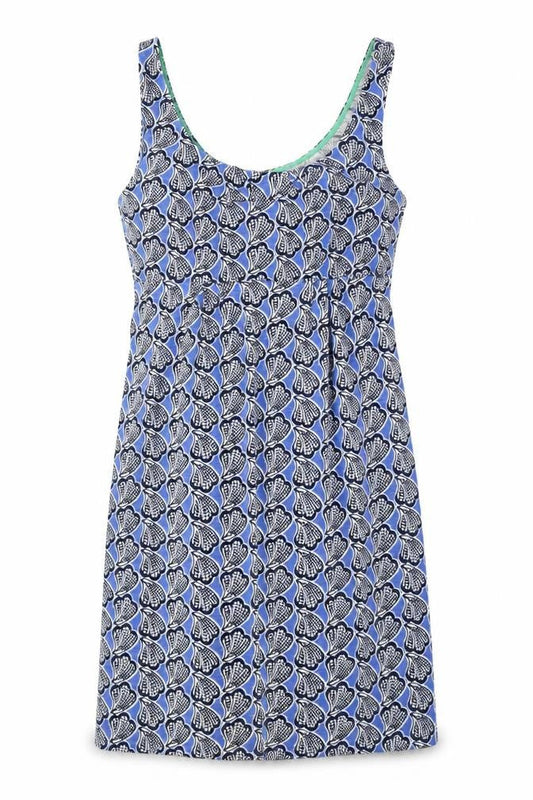Boden Women's Blue Geometric Sleeveless Dress Size 6