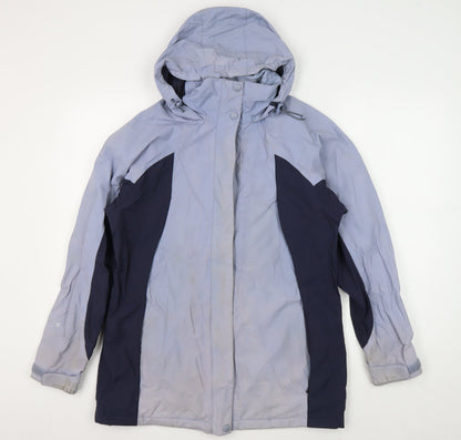 Peter Storm Women's Blue Hooded Anorak Jacket Size 12
