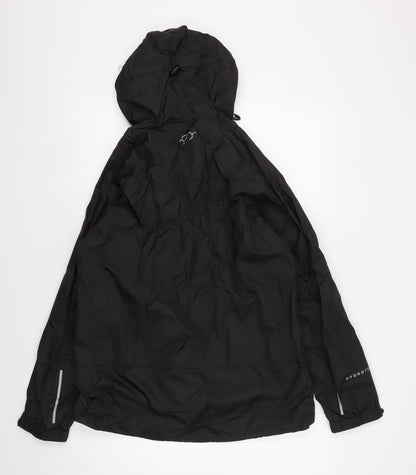 Technicals Women's Black Regular Fit Hooded Jacket