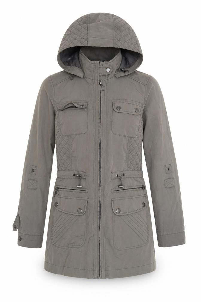 Maine New England Women's Grey Parka Jacket Size 12