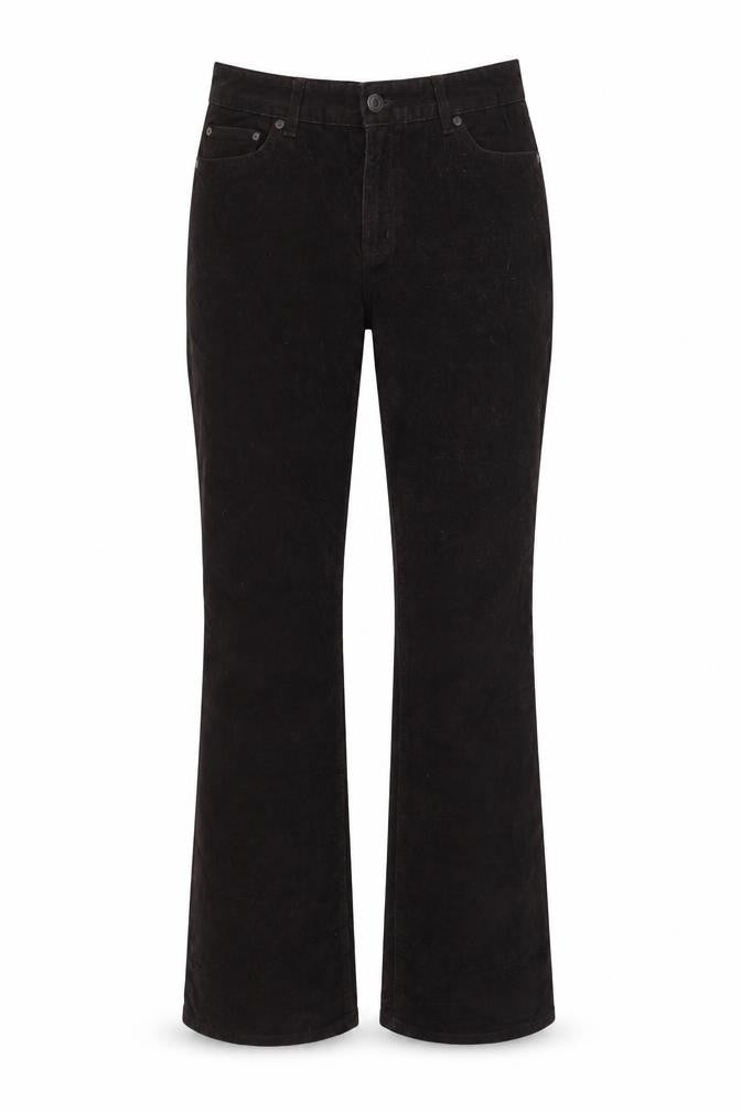 Eddie Bauer Women's Black Corduroy Trousers Size 10
