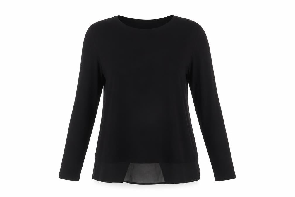 Warehouse Women's Black Long Sleeve Top UK Size 12