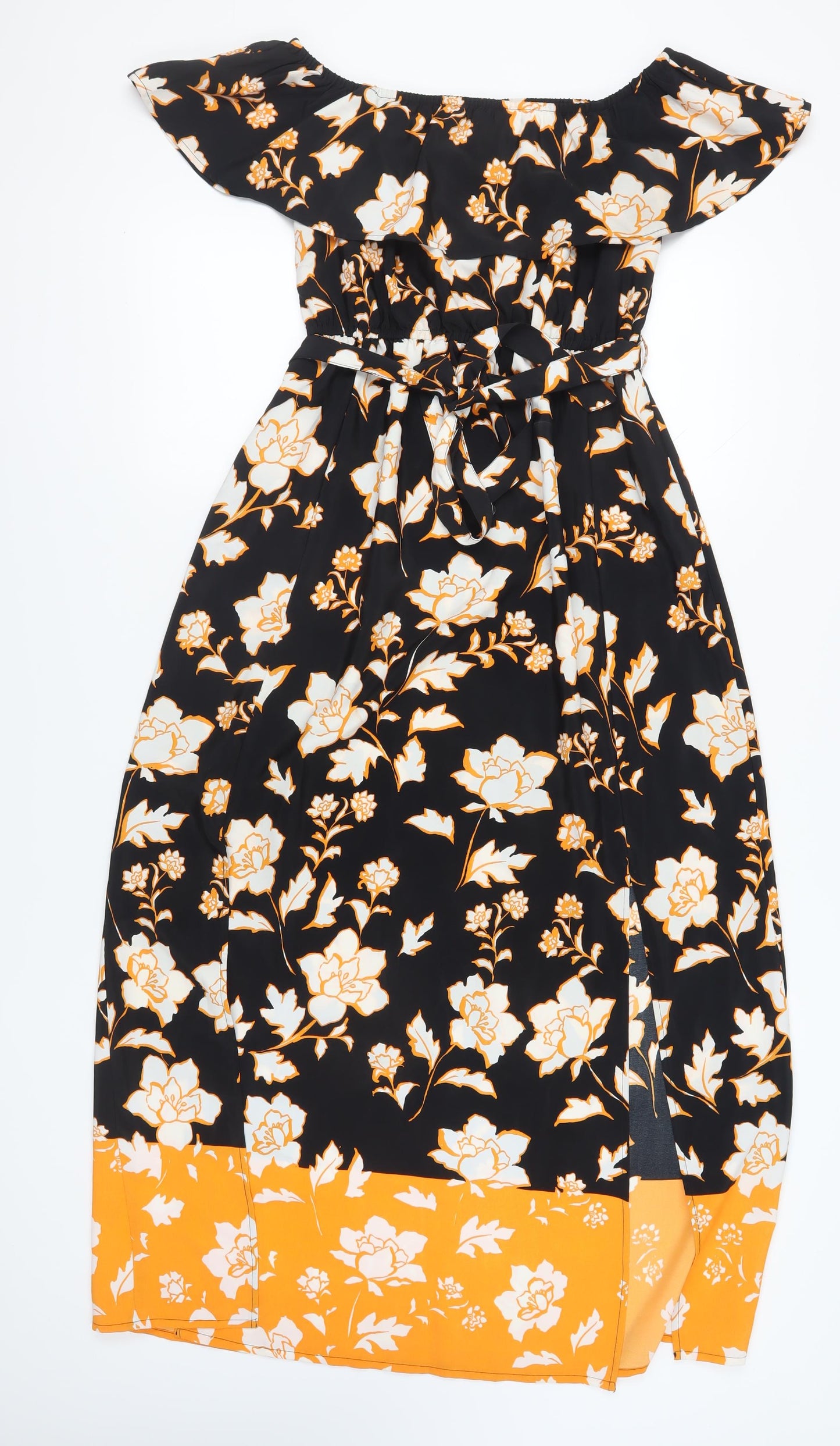 River Island Floral Off Shoulder Women's Dress Size 8
