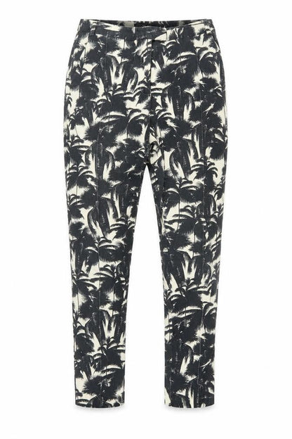 Topshop Women's Black Floral Trousers, Size 10