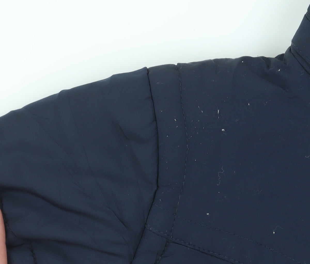 Additional view of Regatta boys’ blue hooded puffer jacket, size 12, outdoor