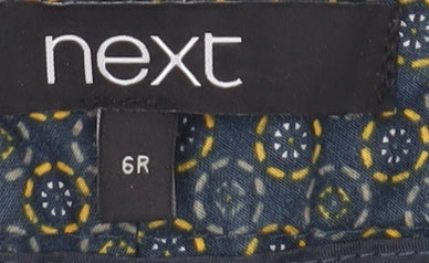 Next Women's Multicoloured Geometric Crop Trousers Size 6