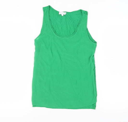 Warehouse Women's Green Cotton Tank Top Size 10