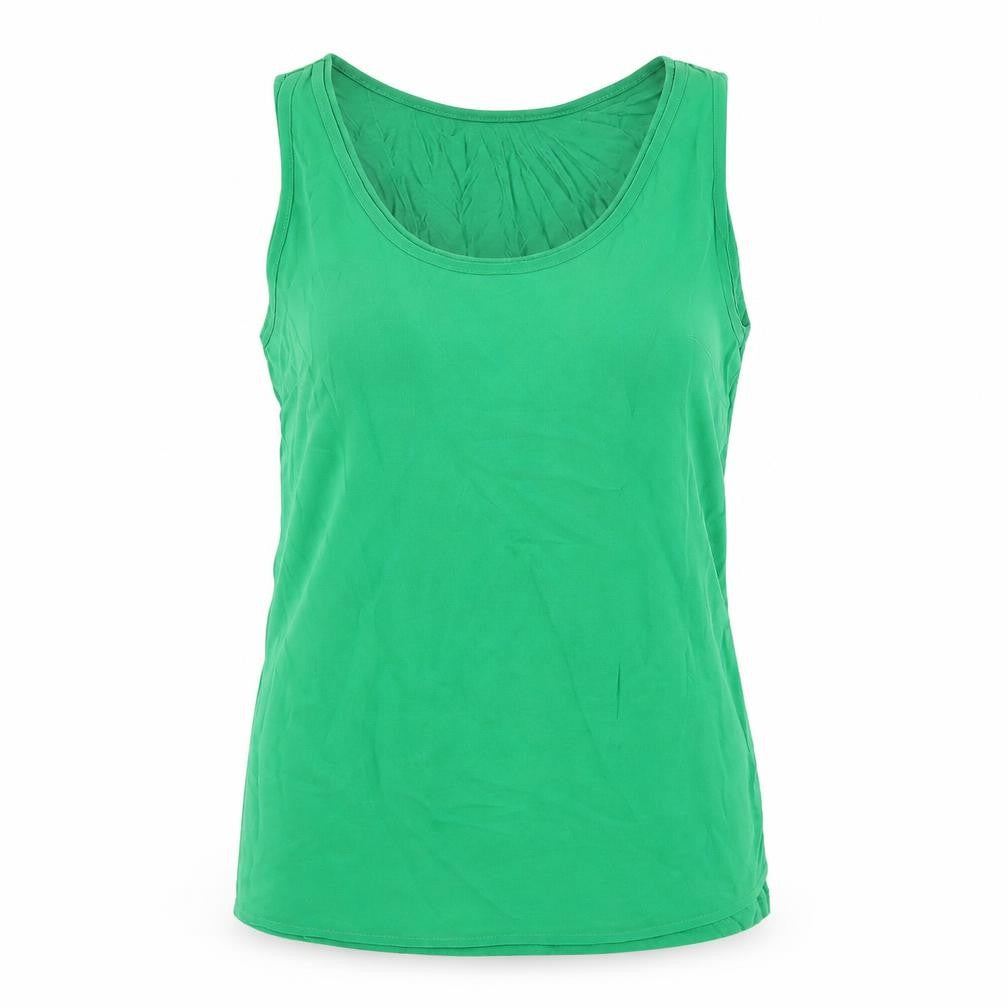 Warehouse Women's Green Cotton Tank Top Size 10