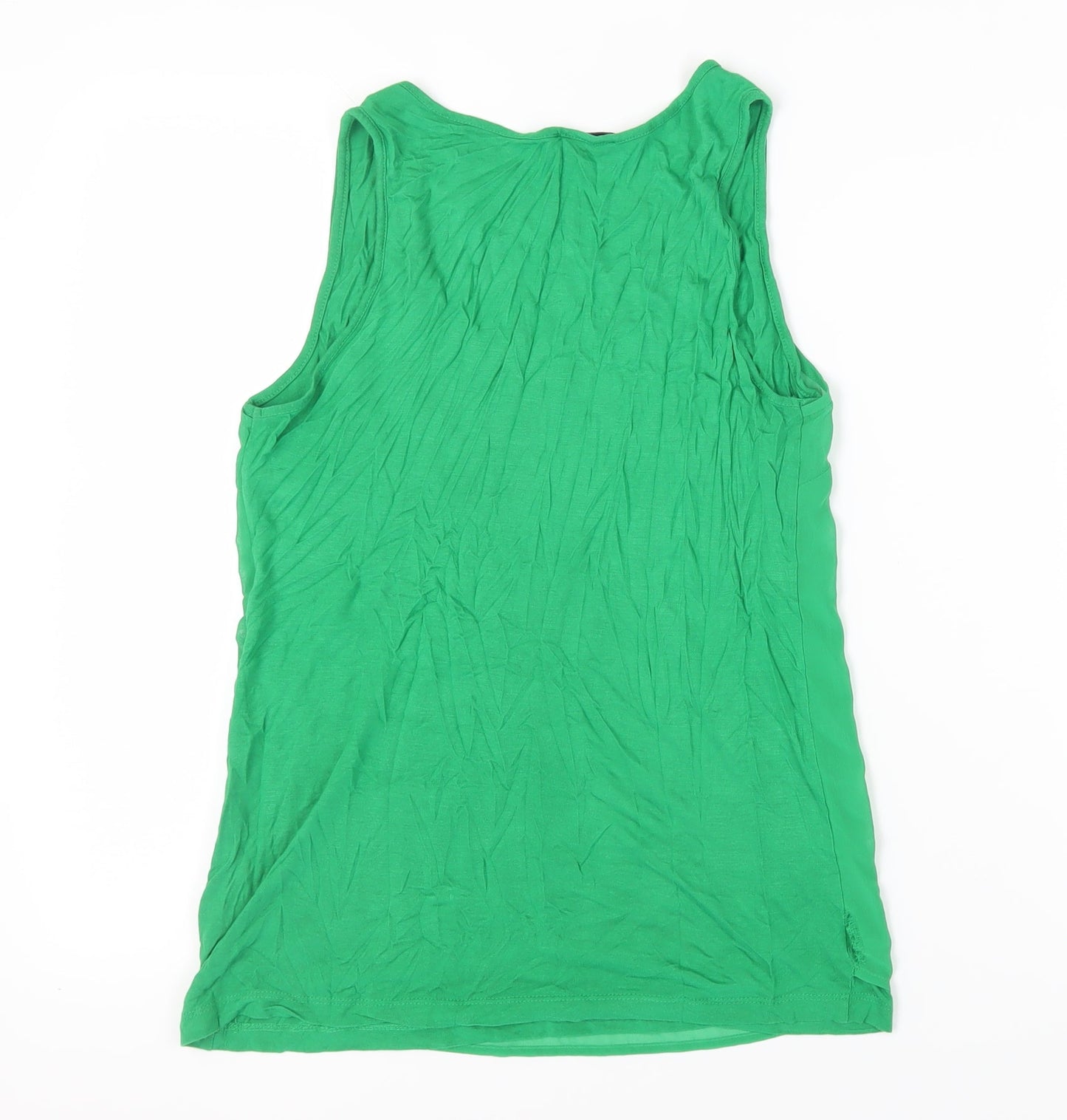 Warehouse Women's Green Cotton Tank Top Size 10