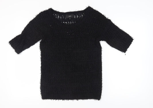 Next Women's Black Knit Pullover Jumper, Size S
